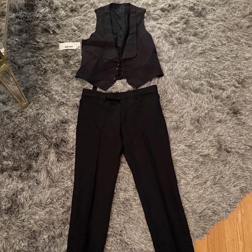 TOM FORD 100% wool trousers and waistcoat